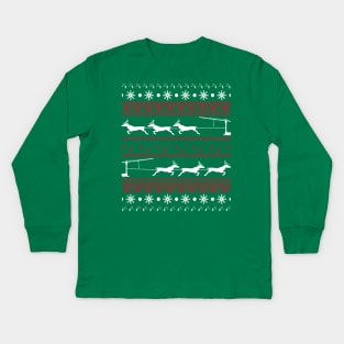 Crane Operator Christmas Kids Long Sleeve T-Shirt